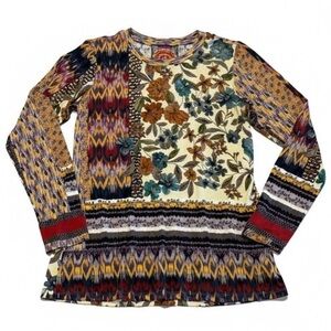 Johnny Was Betzy Favorite Long Sleeve Crewneck Tee